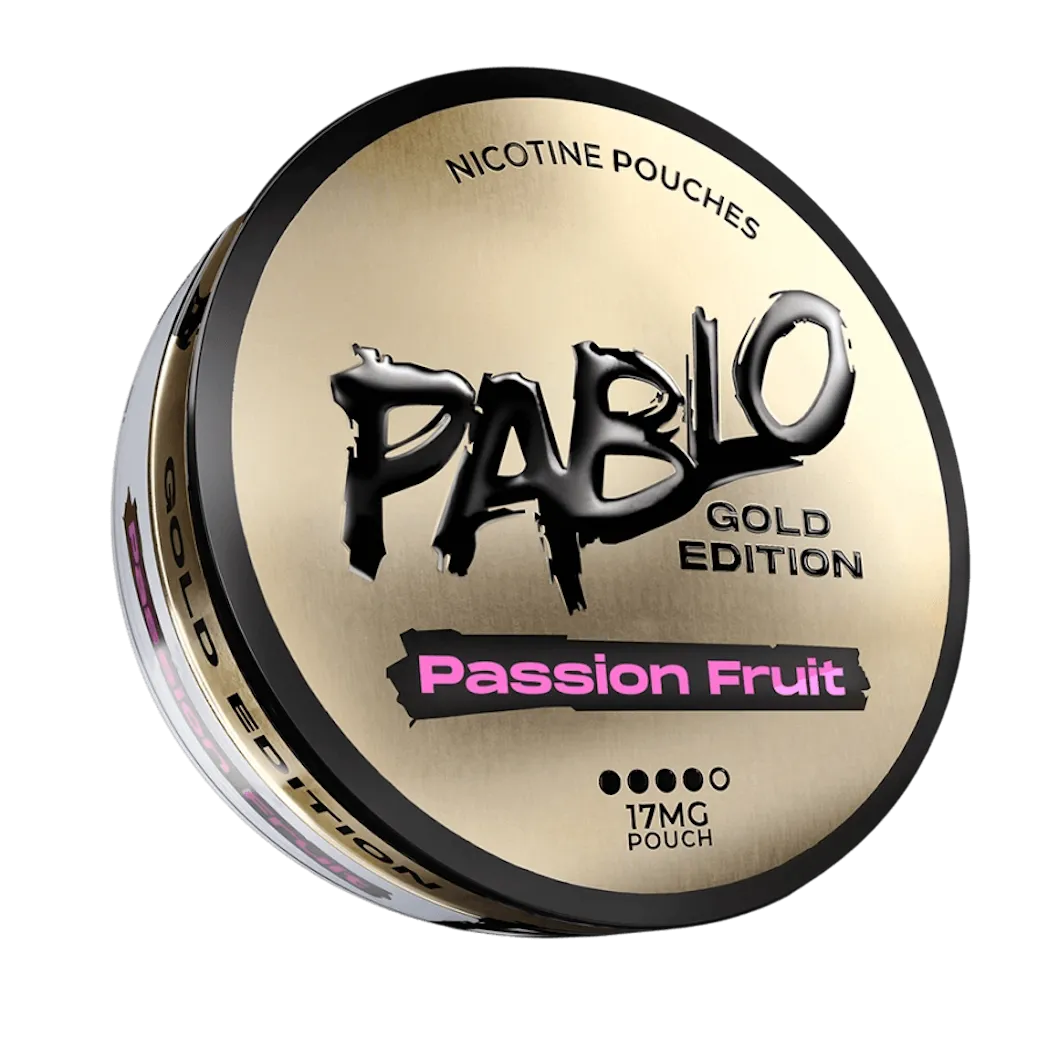 pablo-gold-edition-passion-fruit.webp PABLO Gold Passion Fruit 17 mg - Image 1